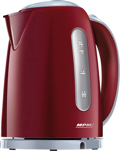 Czajnik bezprzewodowy MPM MCZ-85/B2, 1,7 l, bordowy, wymienny filtr, 2200 W