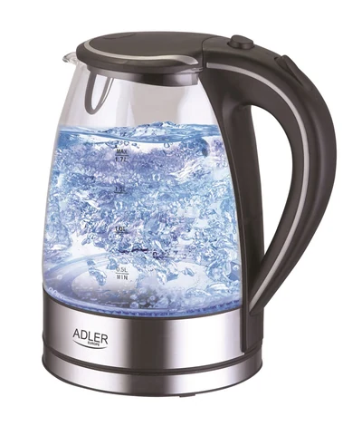 Czajnik elektryczny Adler AD 1225, 2200W, 1.7l, przezroczysty