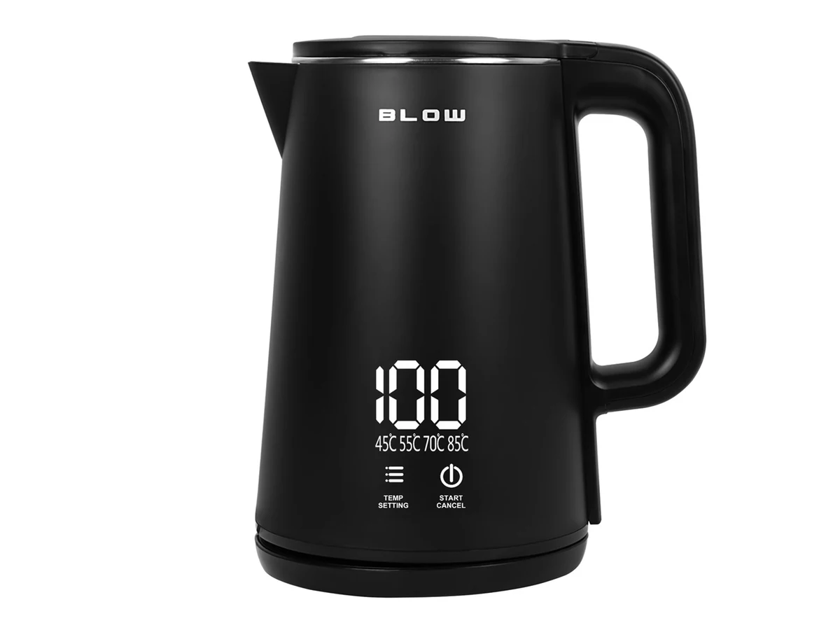Czajnik elektryczny BLOW BK-18PB, 2200W, czarny z wyświetlaczem