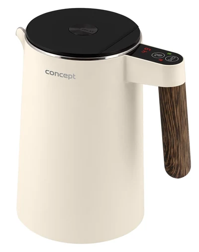 Czajnik elektryczny CONCEPT RK3304 - 1,5 l, waniliowy, szybkie nagrzewanie