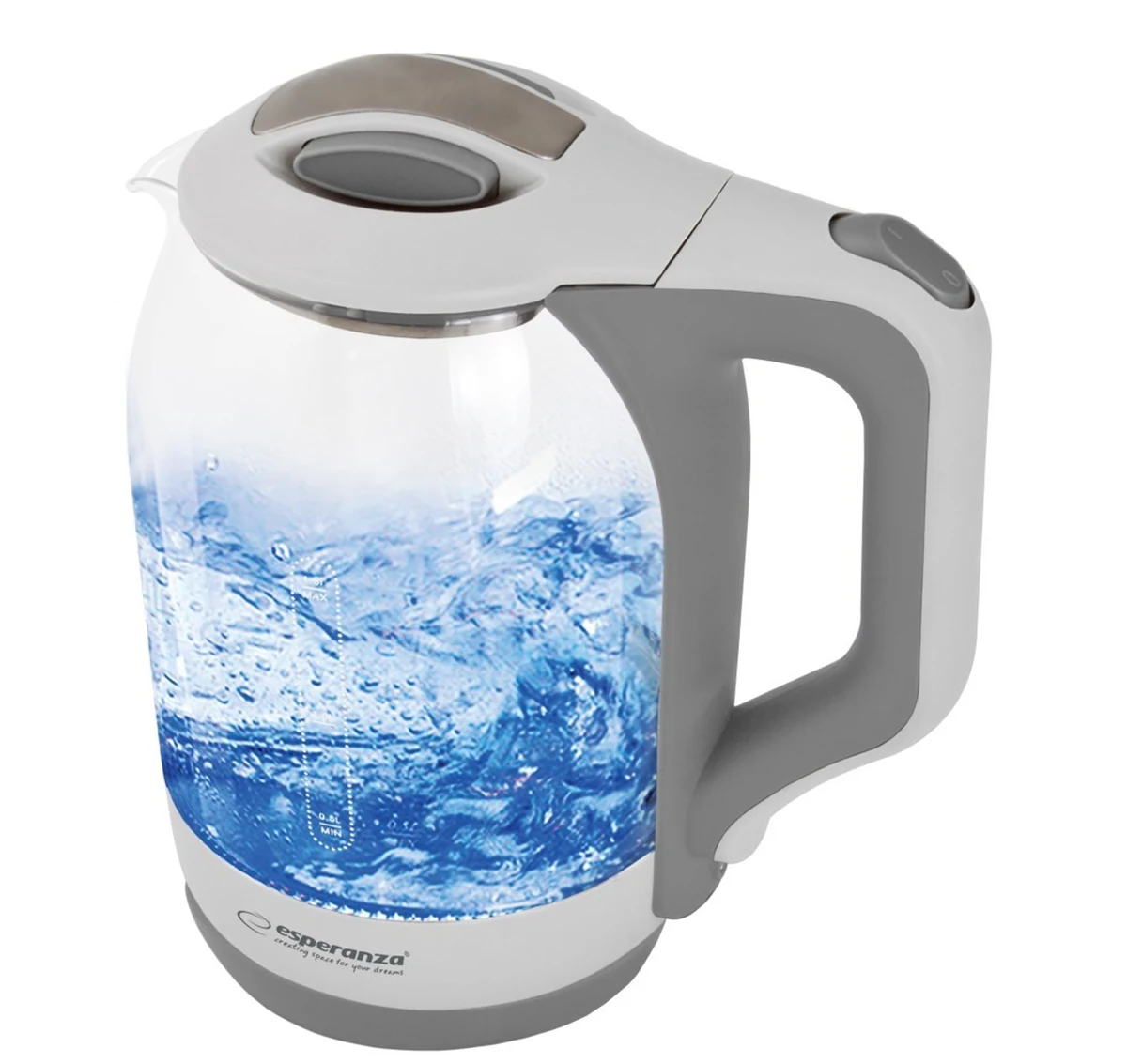 Czajnik elektryczny Esperanza YUKON EKK025W (1,7 l, 1500W, biały)