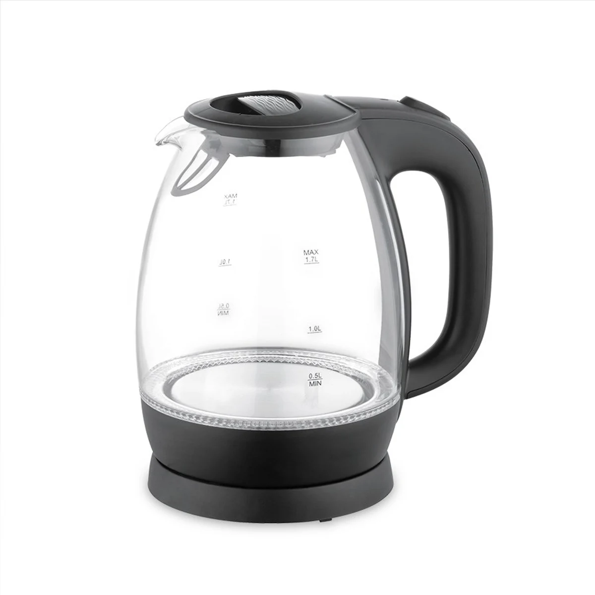 Czajnik elektryczny szklany 2200W MR-063-BLACK Maestro, 1,7 l