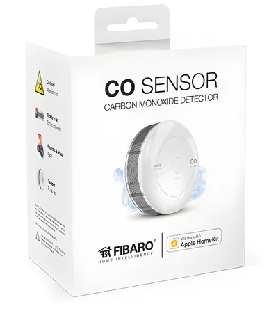 Czujnik tlenku węgla FIBARO HomeKit, biały