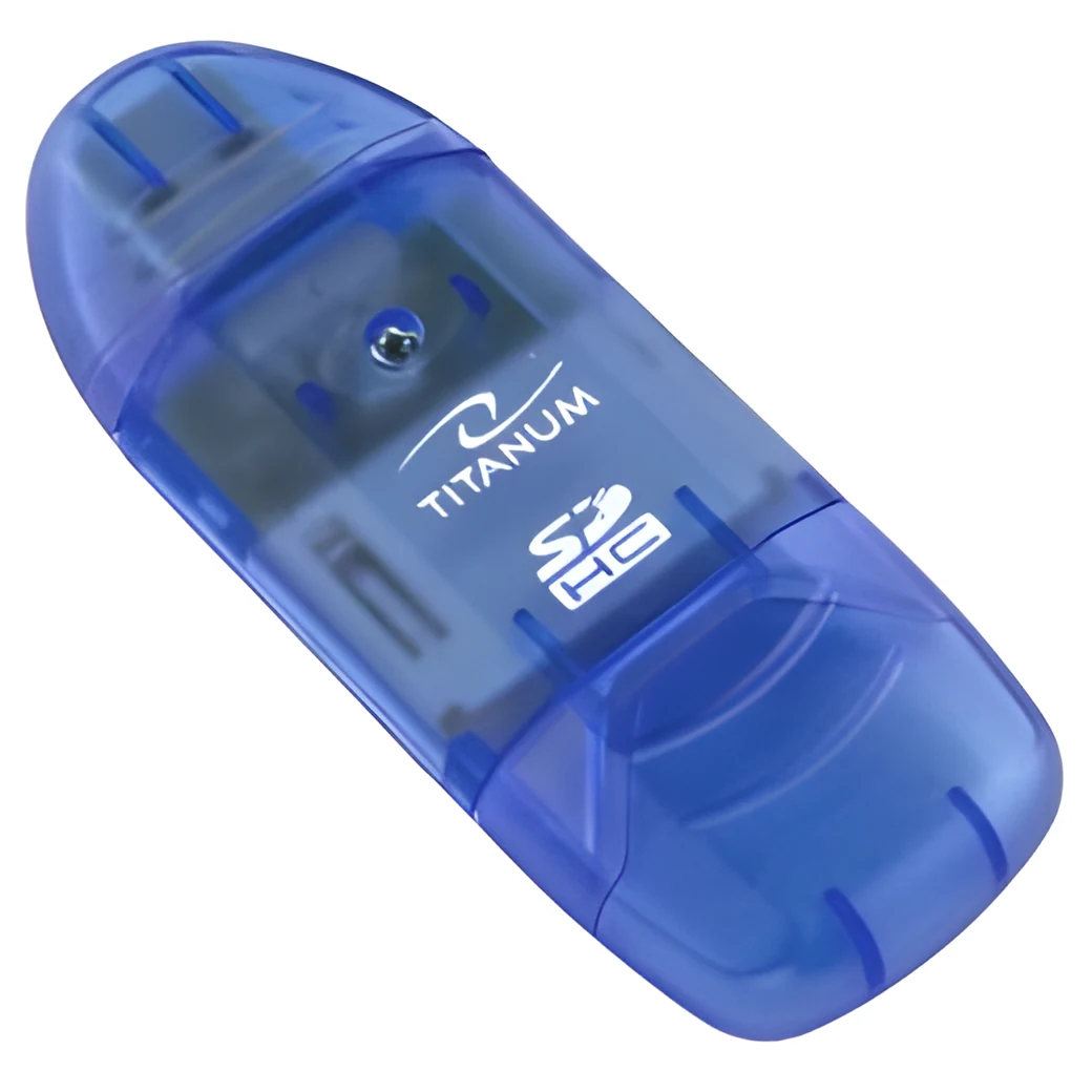 Czytnik kart TITANUM TA101B Niebieski USB
