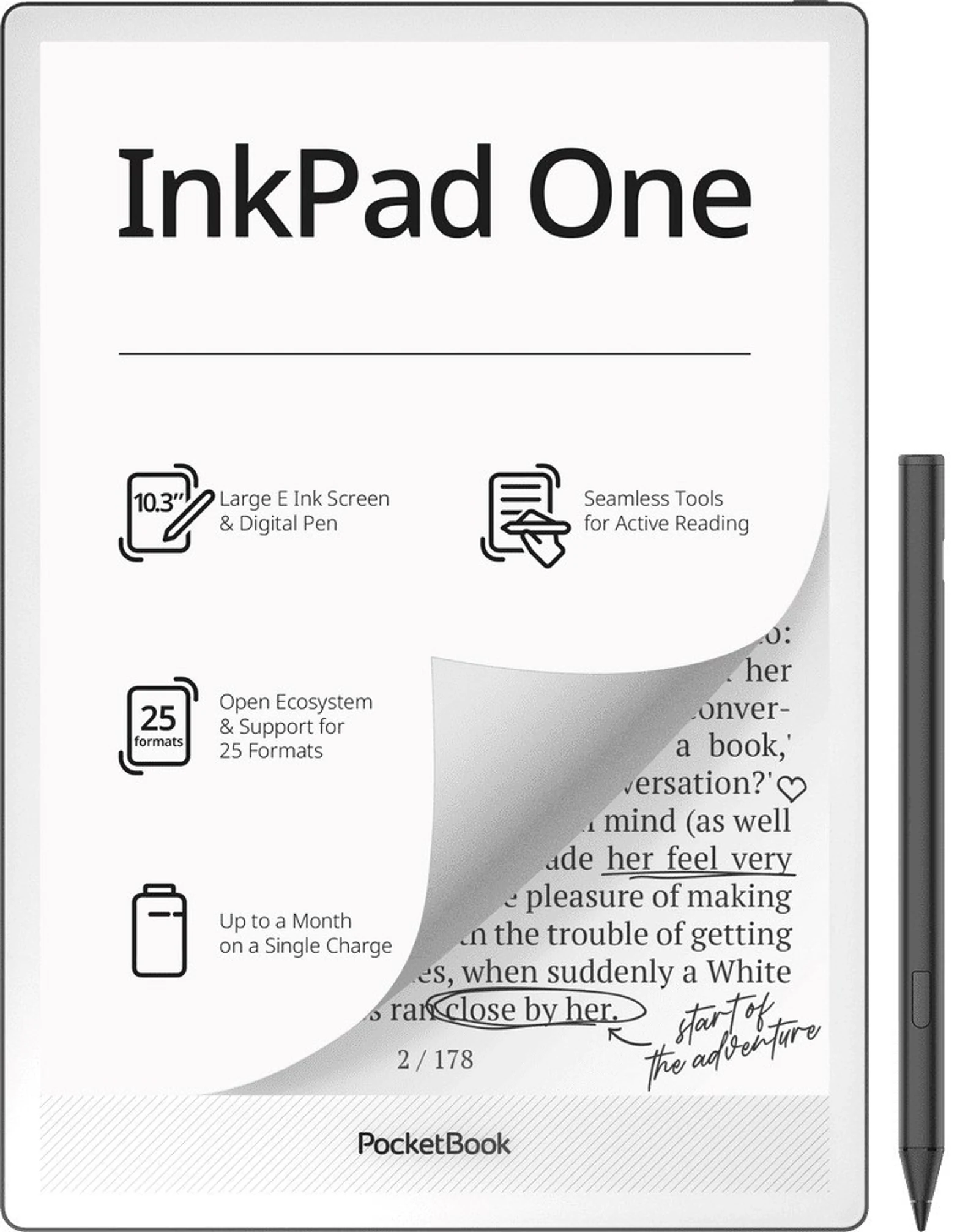 Czytnik PocketBook InkPad One 1030 10,3" 32GB — zdjęcie 1 z 6