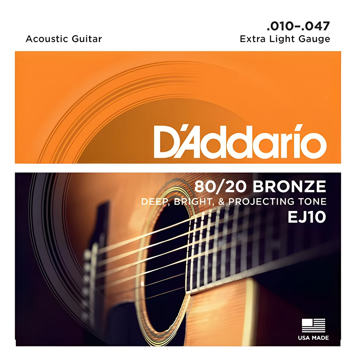 Struny do gitary akustycznej D'Addario EJ10