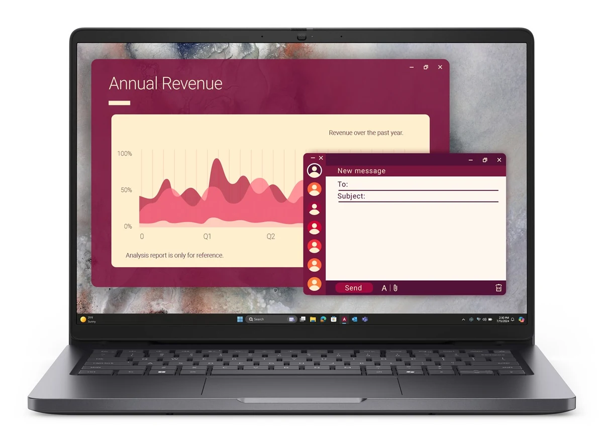 Dell Pro 14 PC14250 Core 7 150U 14.0"FHD+ IPS 300nits 60Hz 16GB DDR5 5200 SSD512 Intel Graphics FgrPr Cam FHD+IR WLAN+BT BcklKb 55Wh W11Pro 3Y ProSupport (OUTLET)