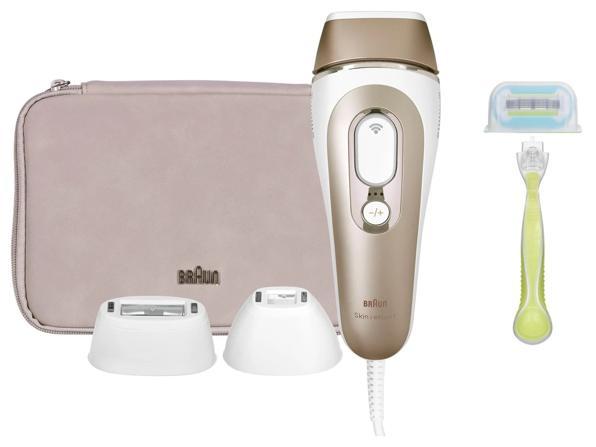 Depilator Braun Skin i-expert Smart IPL PL7253 - 10 poziomów intensywności, biały i różowy złoty
