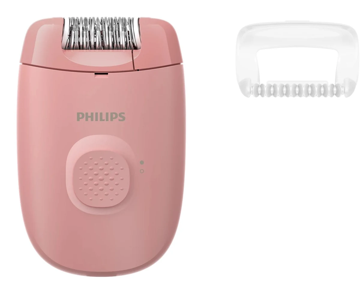 Depilator PHILIPS BRE227/00 z funkcjami masażu, różowy