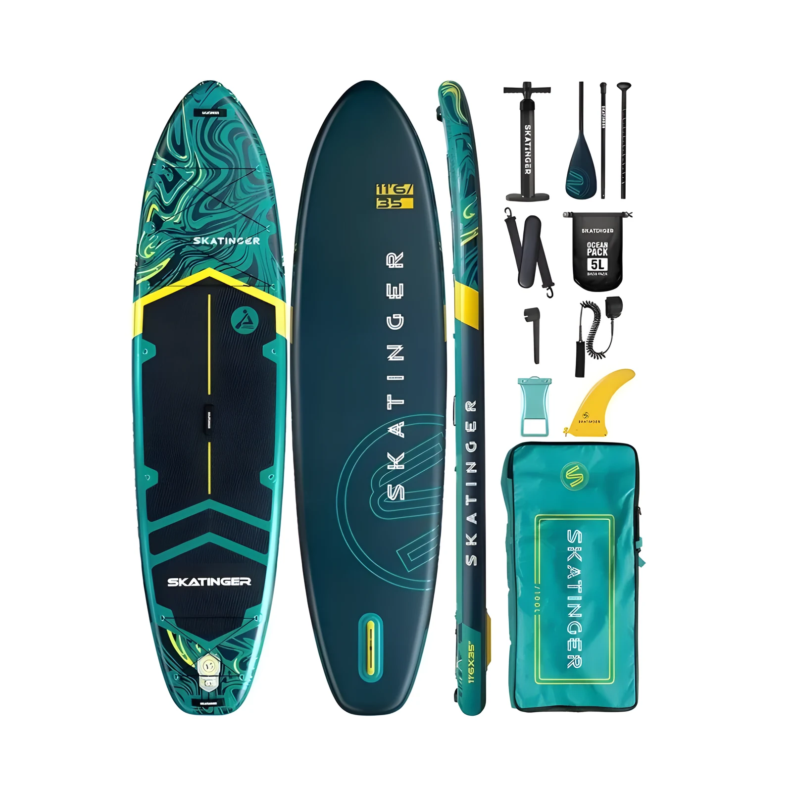 Deska SUP Prana Lava Green 350x89x15 cm — zdjęcie 1 z 3