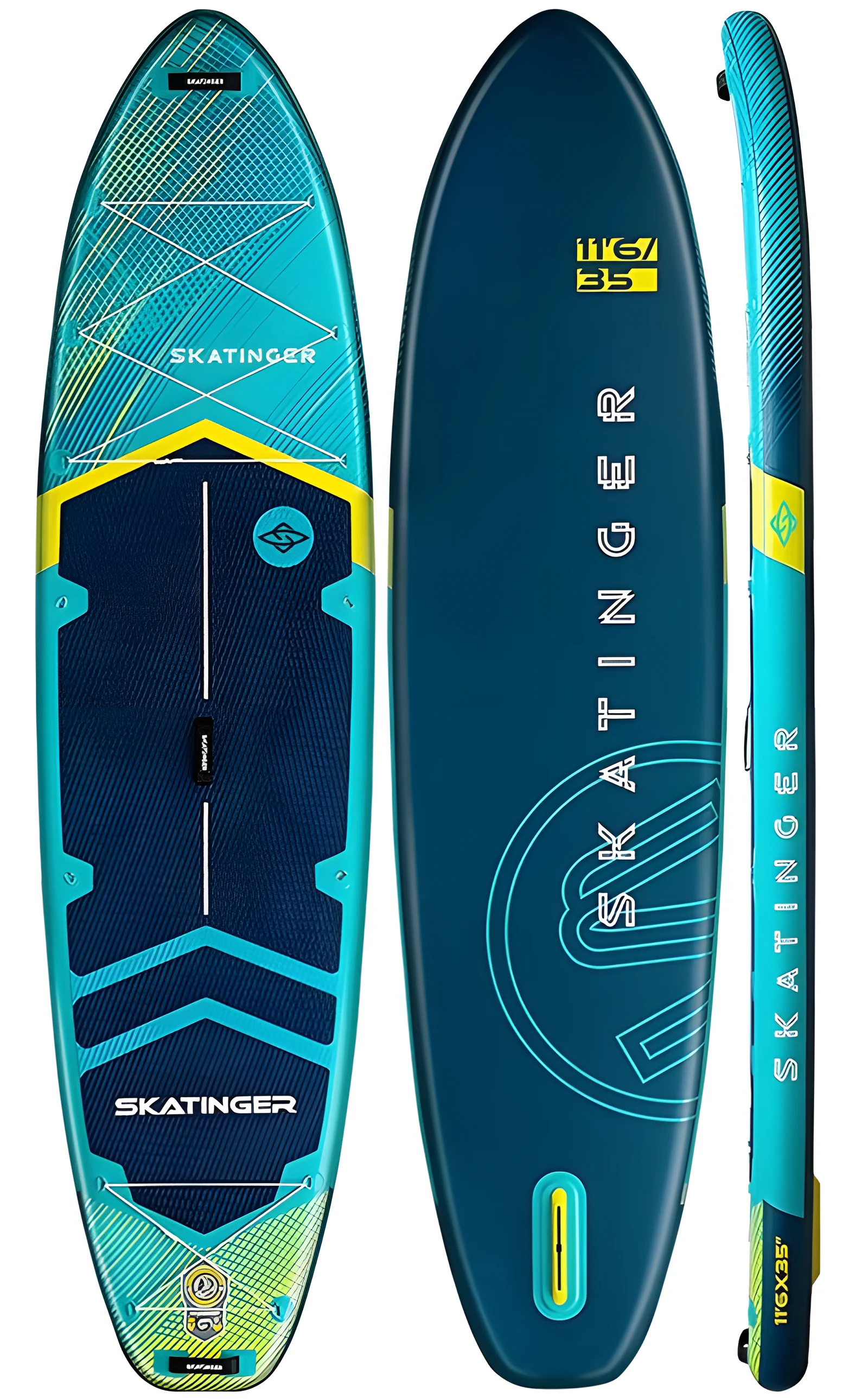 Deska SUP SKATINGER Prana light bule 350x89x15 Yoga — zdjęcie 1 z 2