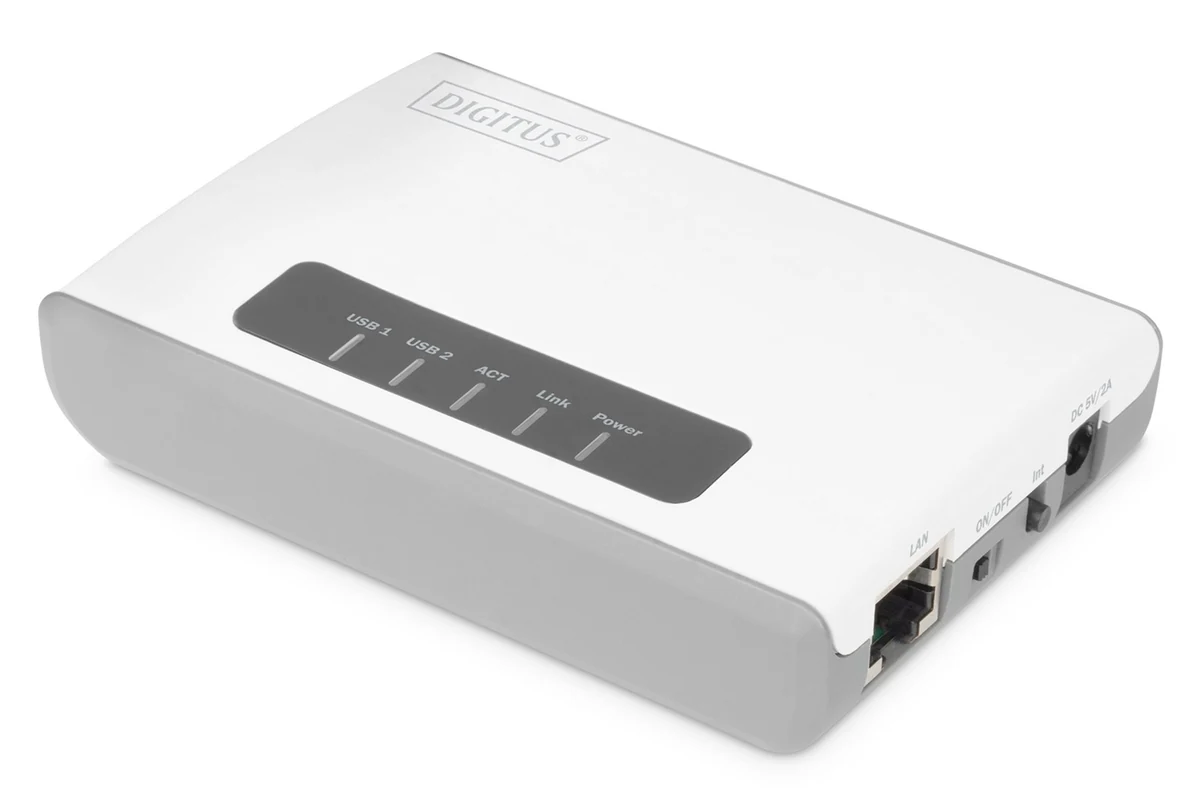 Serwer wydruku DIGITUS DN-13024 - Wielofunkcyjny serwer sieciowy