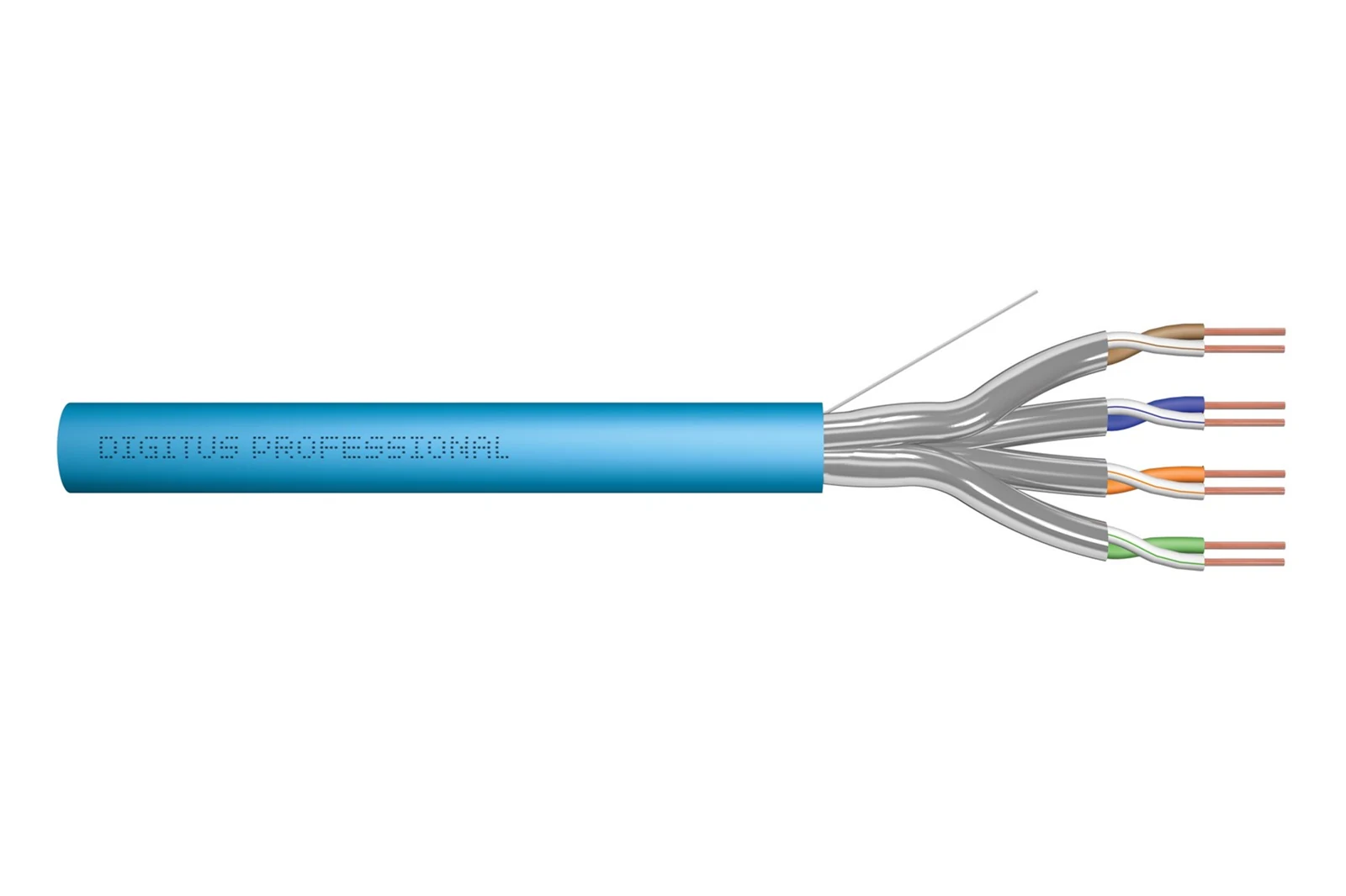 DIGITUS KABEL INSTALACYJNY KAT.6A 100M Niebieski — zdjęcie 1 z 3