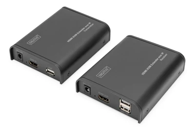 Przedłużacz KVM HDMI + USB DIGITUS, 120m, 1080p FHD
