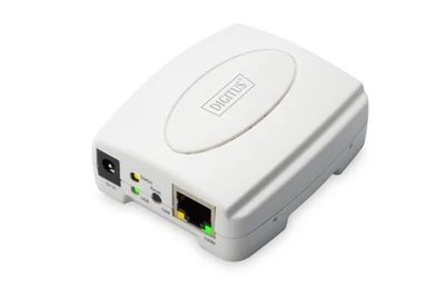 Serwer wydruku DIGITUS LAN 1xUSB 2.0 1xRJ45 10/100 Mbps