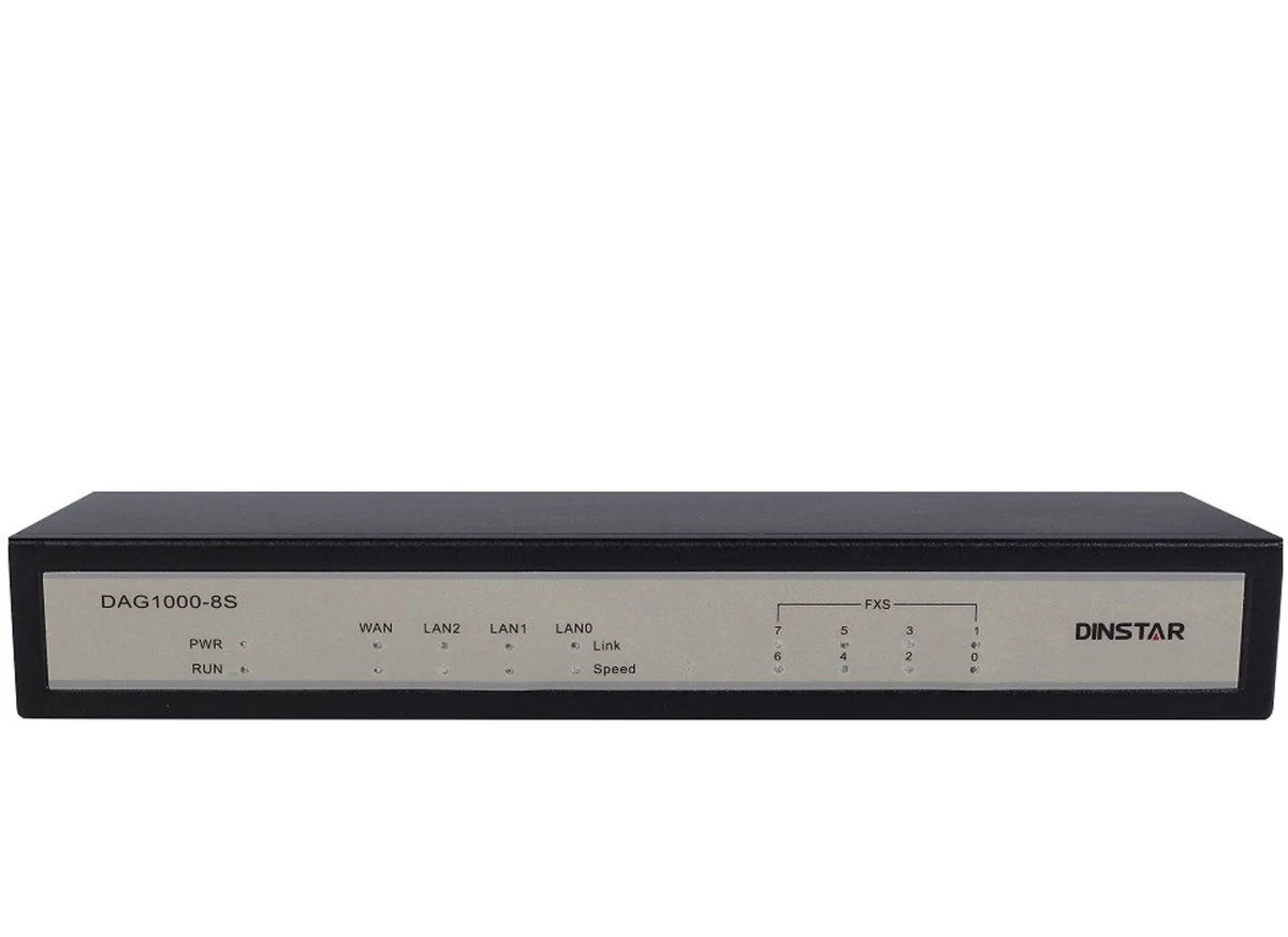 Dinstar DAG1000-8S - VoIP FXS Bramka, 8×FXS