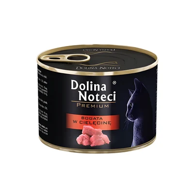 Mokra karma dla kota Dolina Noteci Premium - cielęcina 185g