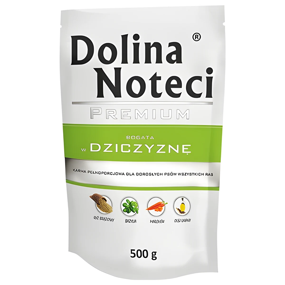 Karma mokra Dolina Noteci Premium z dziczyzną dla psa - 500g