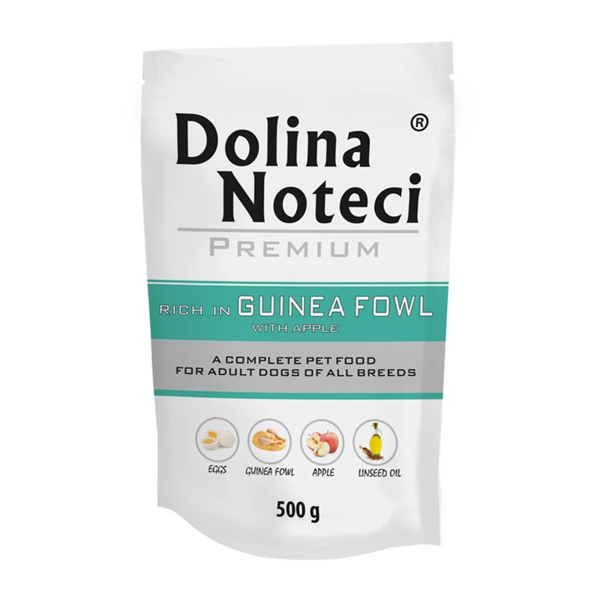 Dolina Noteci Premium Bogata w perliczkę z jabłkiem mokra karma dla psa 500g
