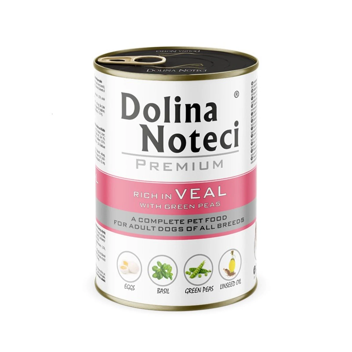 Mokra karma dla psa Dolina Noteci Premium Cielęcina 400g
