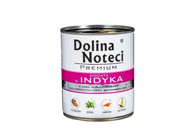 Karma mokra Dolina Noteci Premium z indykiem - 800 g