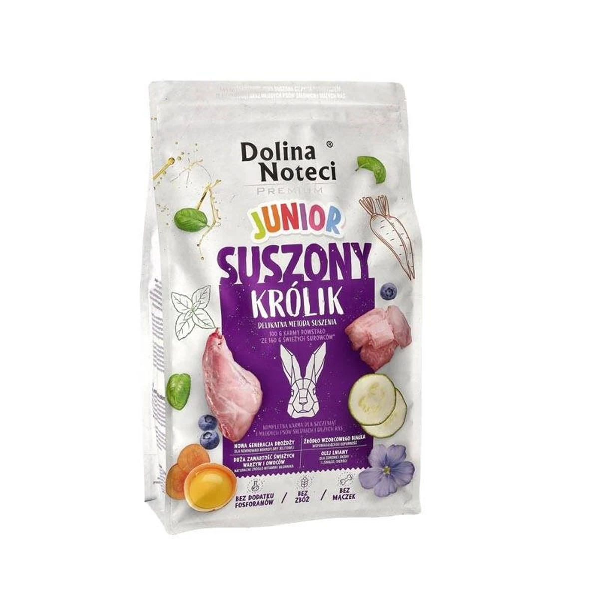 DOLINA NOTECI Premium Junior Królik Sucha Karma 4kg