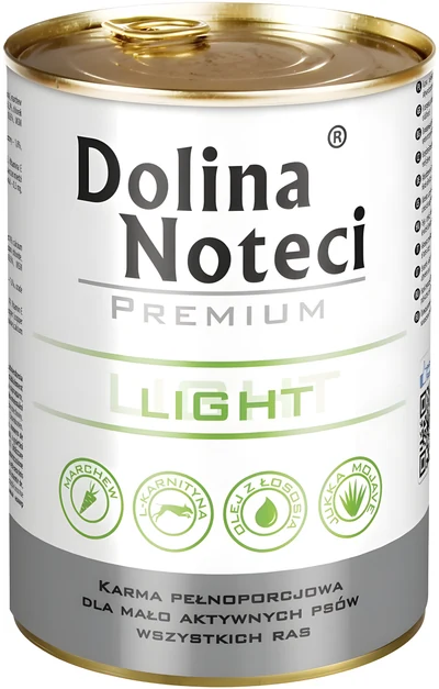 Mokra karma dla psa Dolina Noteci Premium Light 400 g