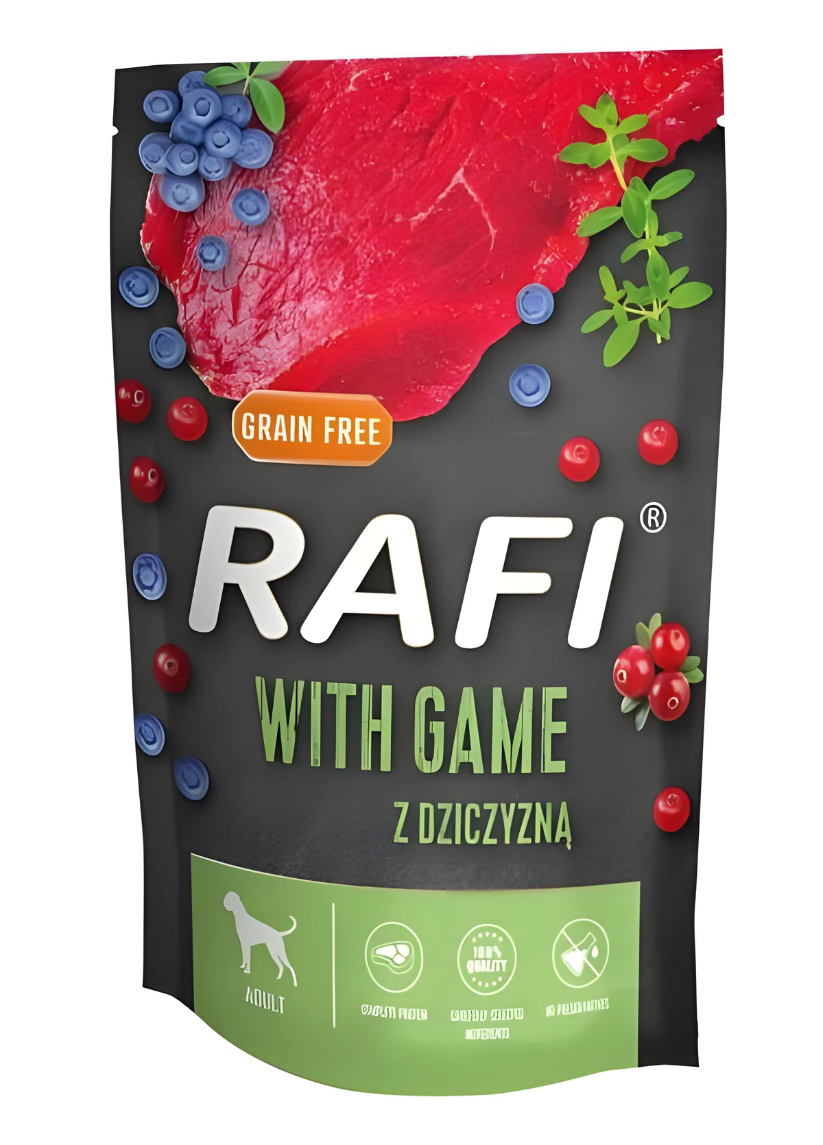 Dolina Noteci Rafi dziczyzna,borówka,żurawina 500g