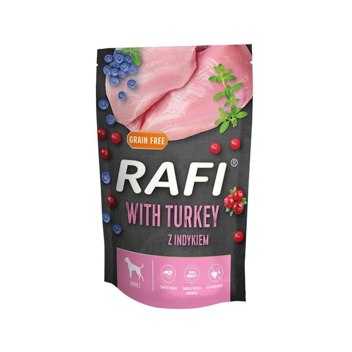 Dolina Noteci Rafi indyk,borówka,żurawina 500g
