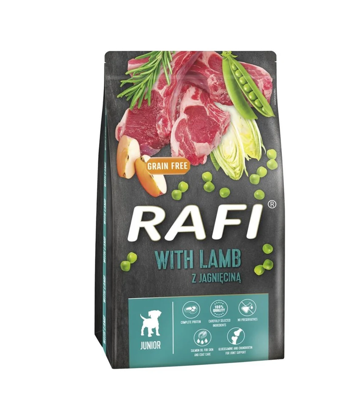 DOLINA NOTECI Rafi Junior z jagnięciną - sucha karma dla psa - 10 kg