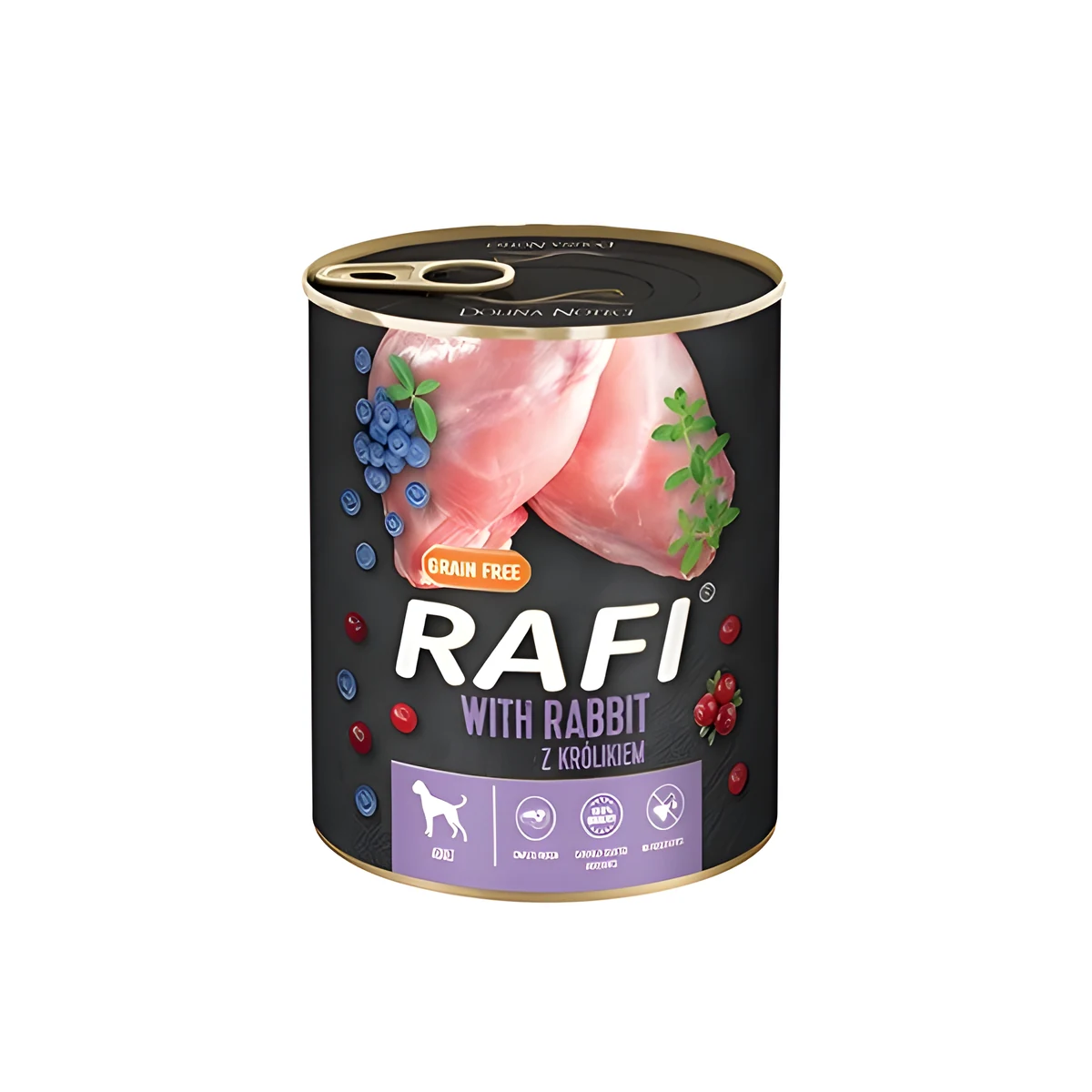 DOLINA NOTECI Rafi z królikiem, borówką i żurawiną - 800g