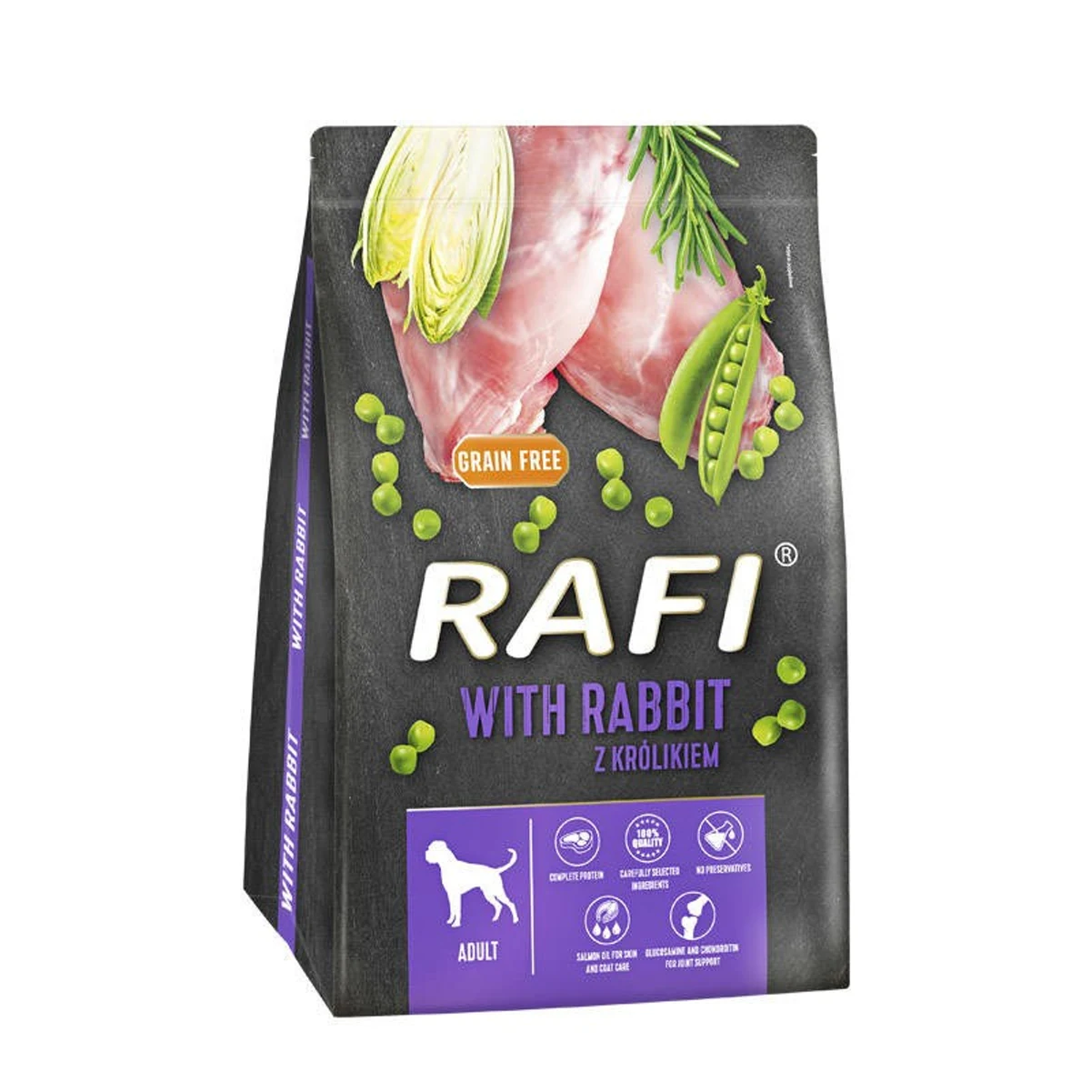 Dolina Noteci Rafi z królikiem sucha karma dla psa 3kg