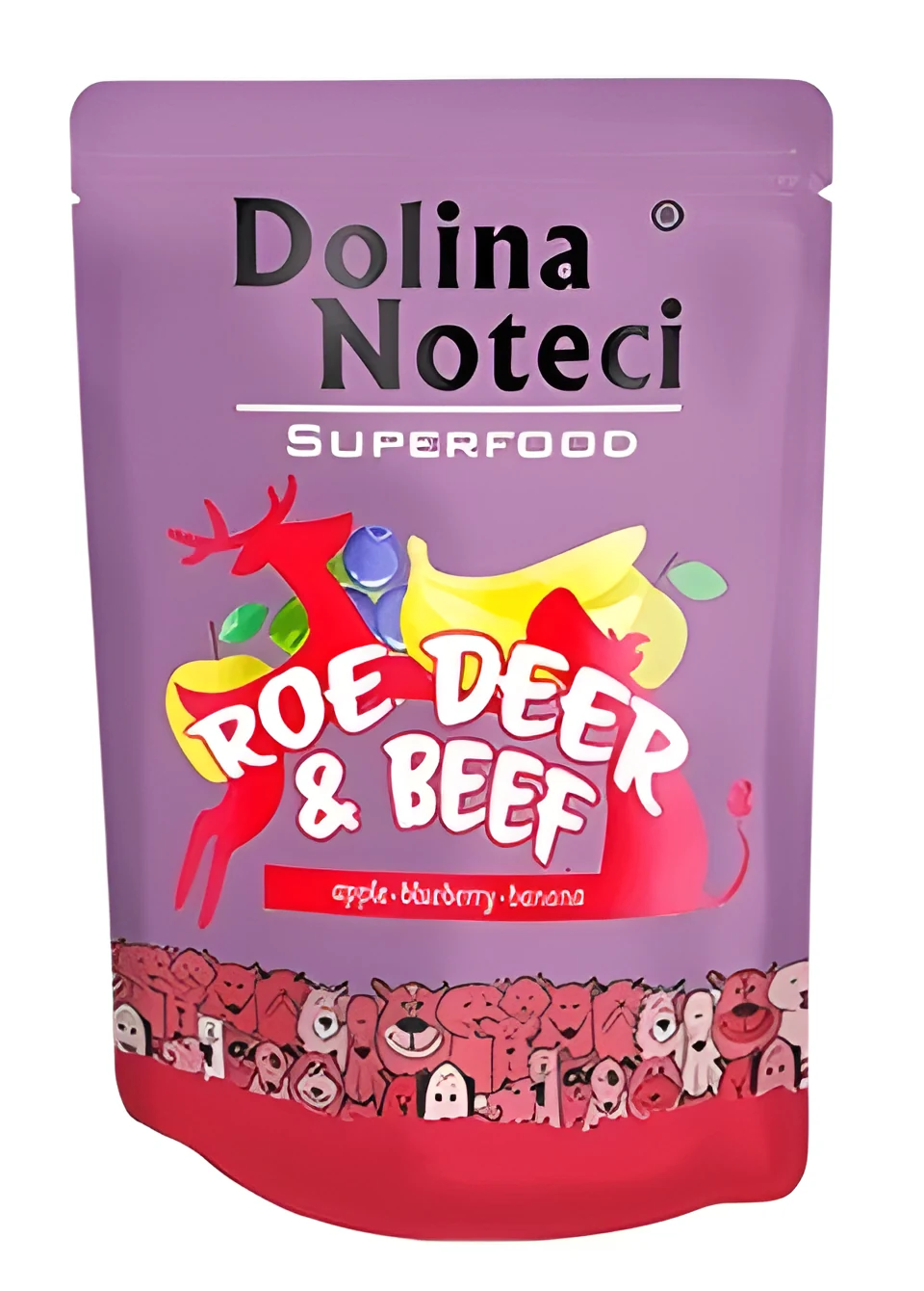 DOLINA NOTECI Superfood Sarna i Wołowina - mokra karma dla psa - 300 g