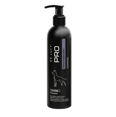 DR LUCY - PRO SHINE 250 ML - ODŻYWCZY, NAWILŻAJĄCY SZAMPON DLA PSÓW KRÓTKOWŁOSYCH