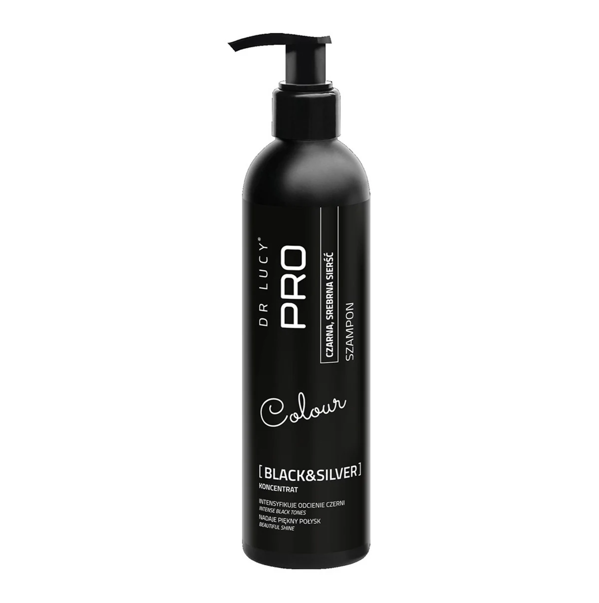 DR LUCY - PRO SILVER AND BLACK 250 ML SZAMPON DLA PSÓW I KOTÓW O CZARNEJ, CIEMNIEJ I SREBRNEJ SIERŚCI