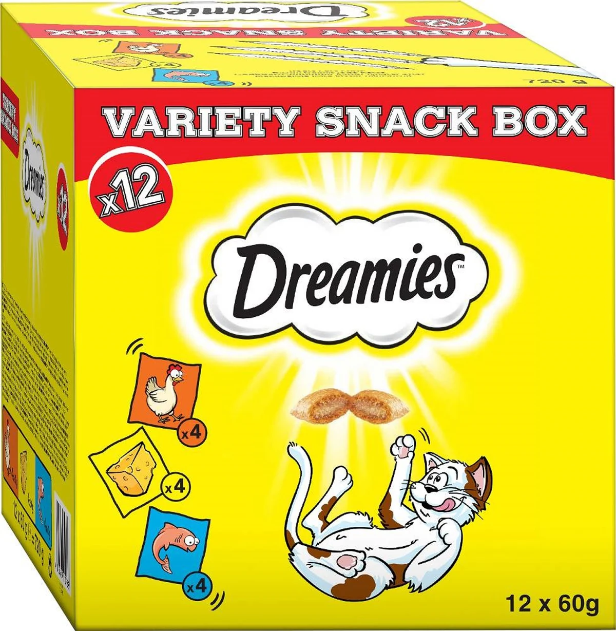 Przysmaki dla kota DREAMIES Mieszanka Smaków - 12 saszetek po 60 g