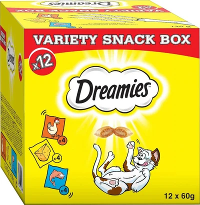 Przysmaki dla kota DREAMIES Mieszanka Smaków - 12 saszetek po 60 g