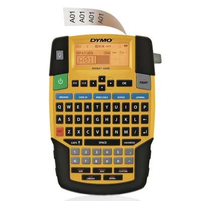 Drukarka etykiet DYMO Rhino 4200 QWERTY, czarno-żółta