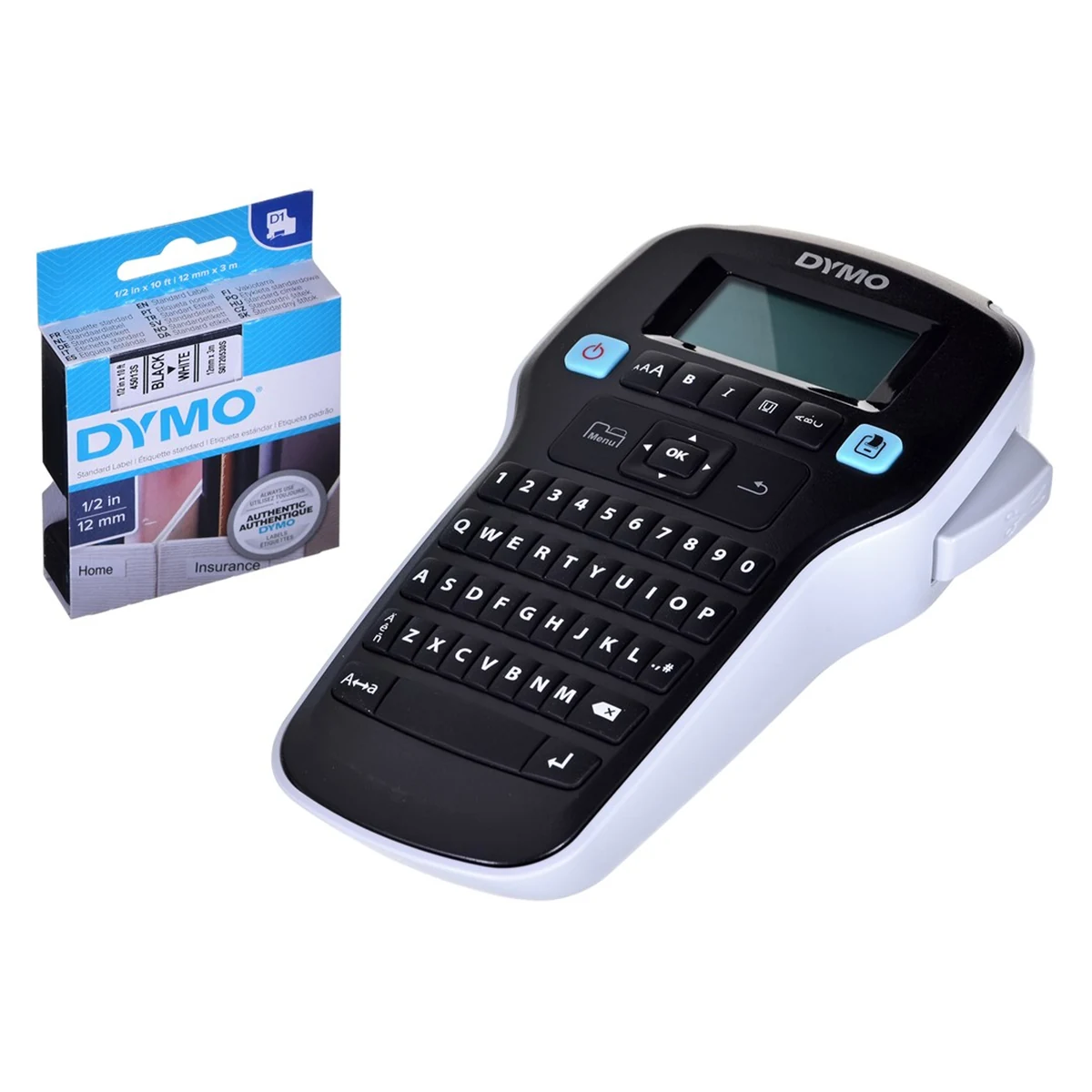 Dymo-drukarka etykiet LM160 - LCD, QWERTY, Czarny