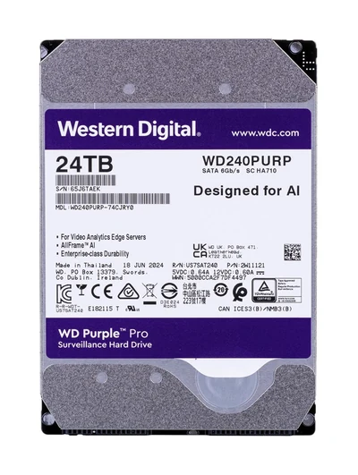 Dysk HDD WD Purple Pro 24 TB 3.5" 512MB