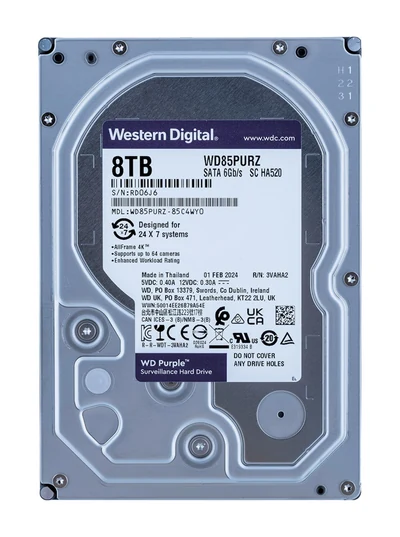 Dysk HDD WD Purple WD85PURZ 8 TB 3.5"