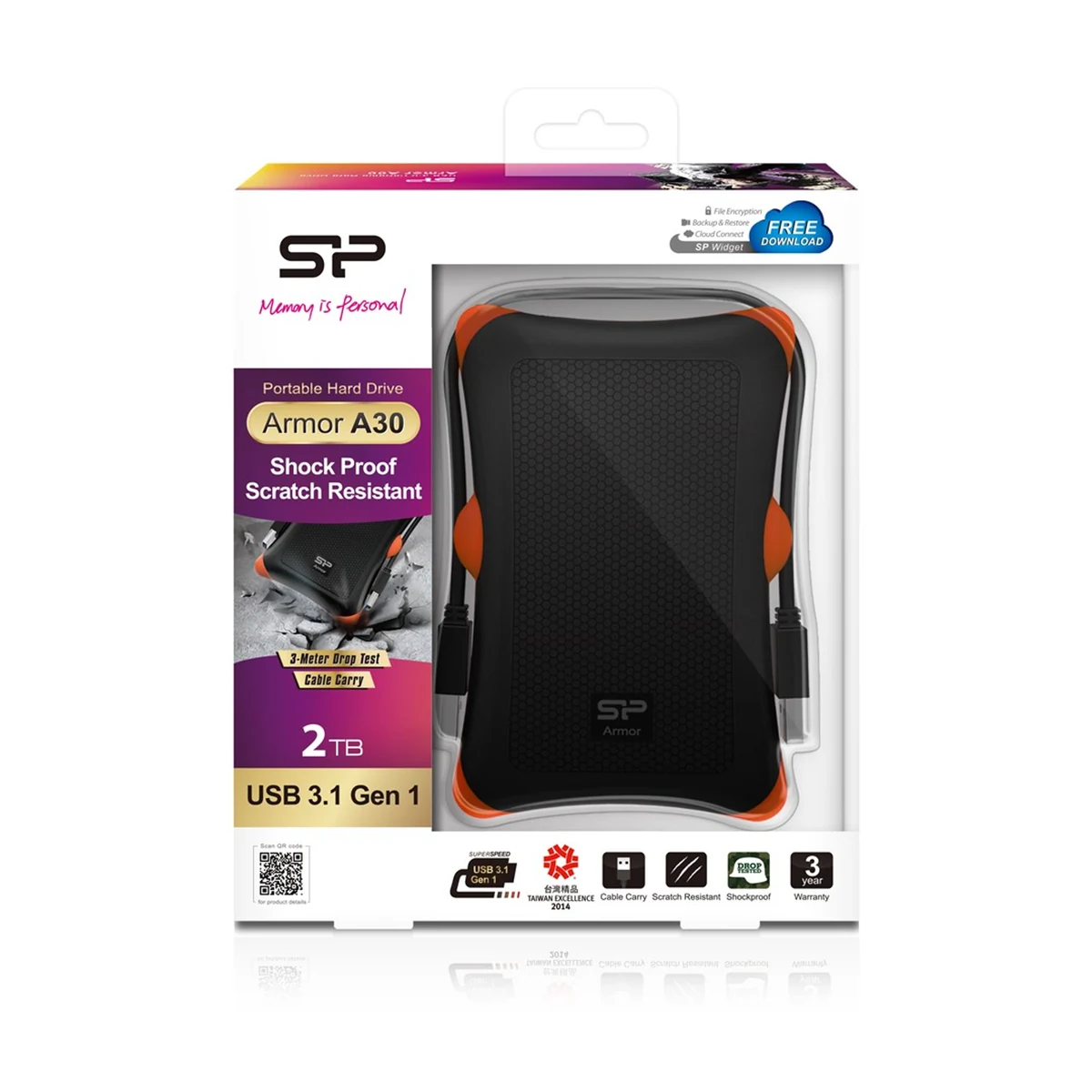Dysk zewn. HDD Silicon Power Armor A30 2TB