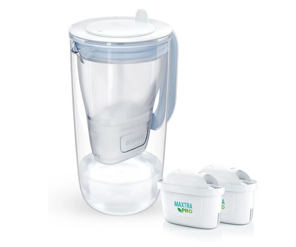 Dzbanek filtrujący Brita Glass+2 wkłady MaxtraPro PP (niebieski; 2,5l)