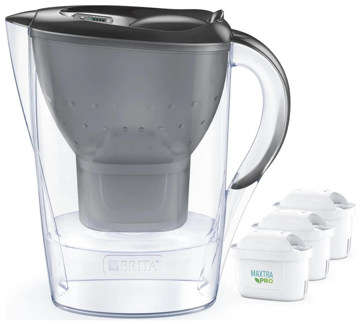 Dzbanek filtrujący Brita Marella+3 Maxtra Pro PP (grafitowy, 2,4l)