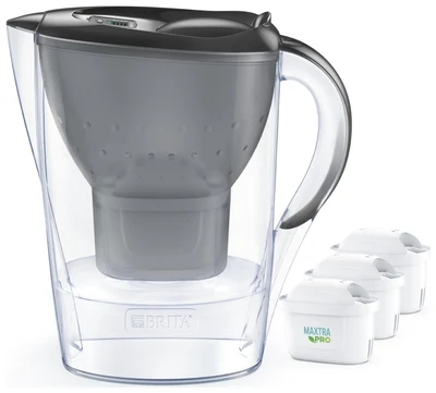 Dzbanek filtrujący Brita Marella+3 z wkładem Maxtra Pro (grafitowy, 2,4 l)