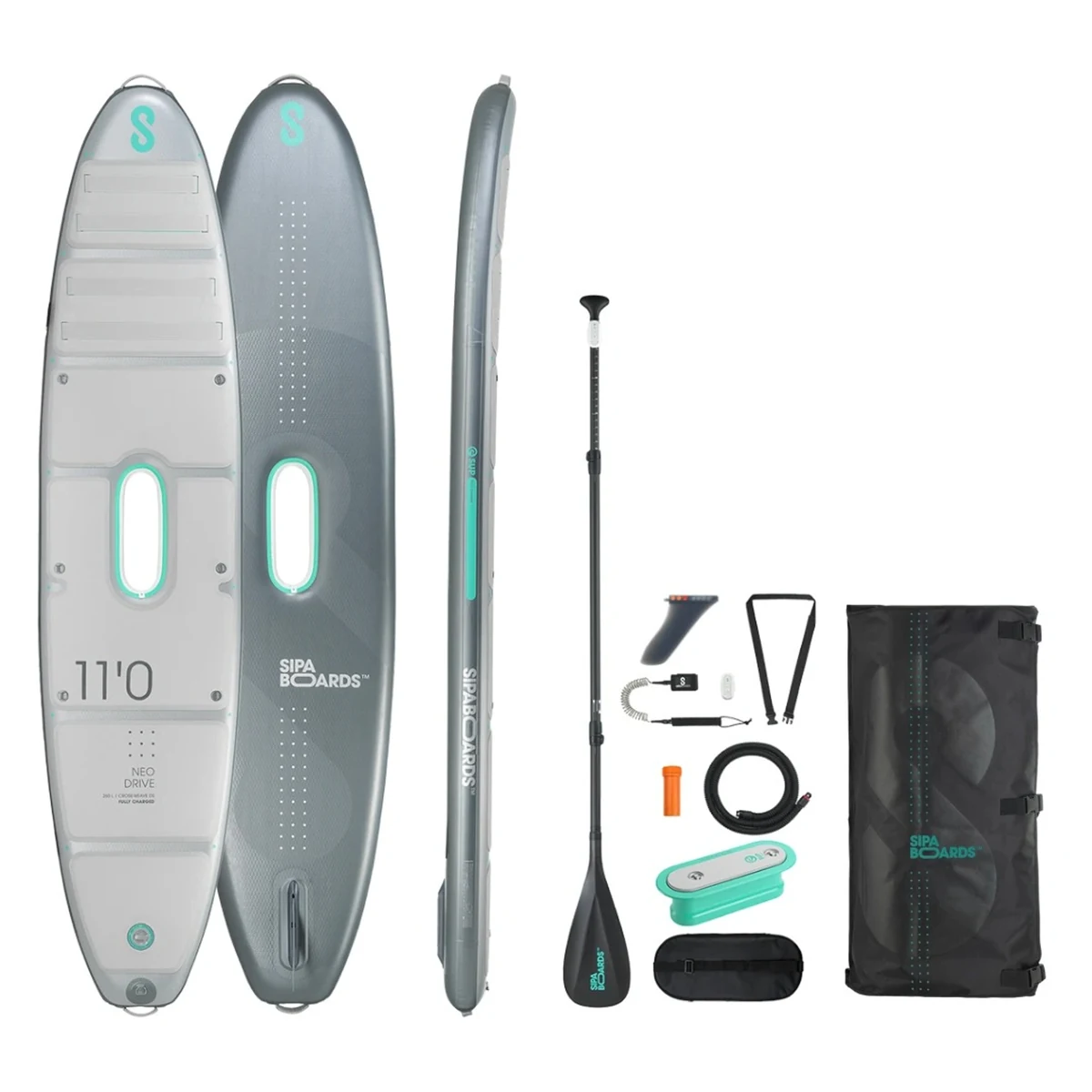 e-SUP Sipaboards Neo Silver Electric 336x77x15 cm