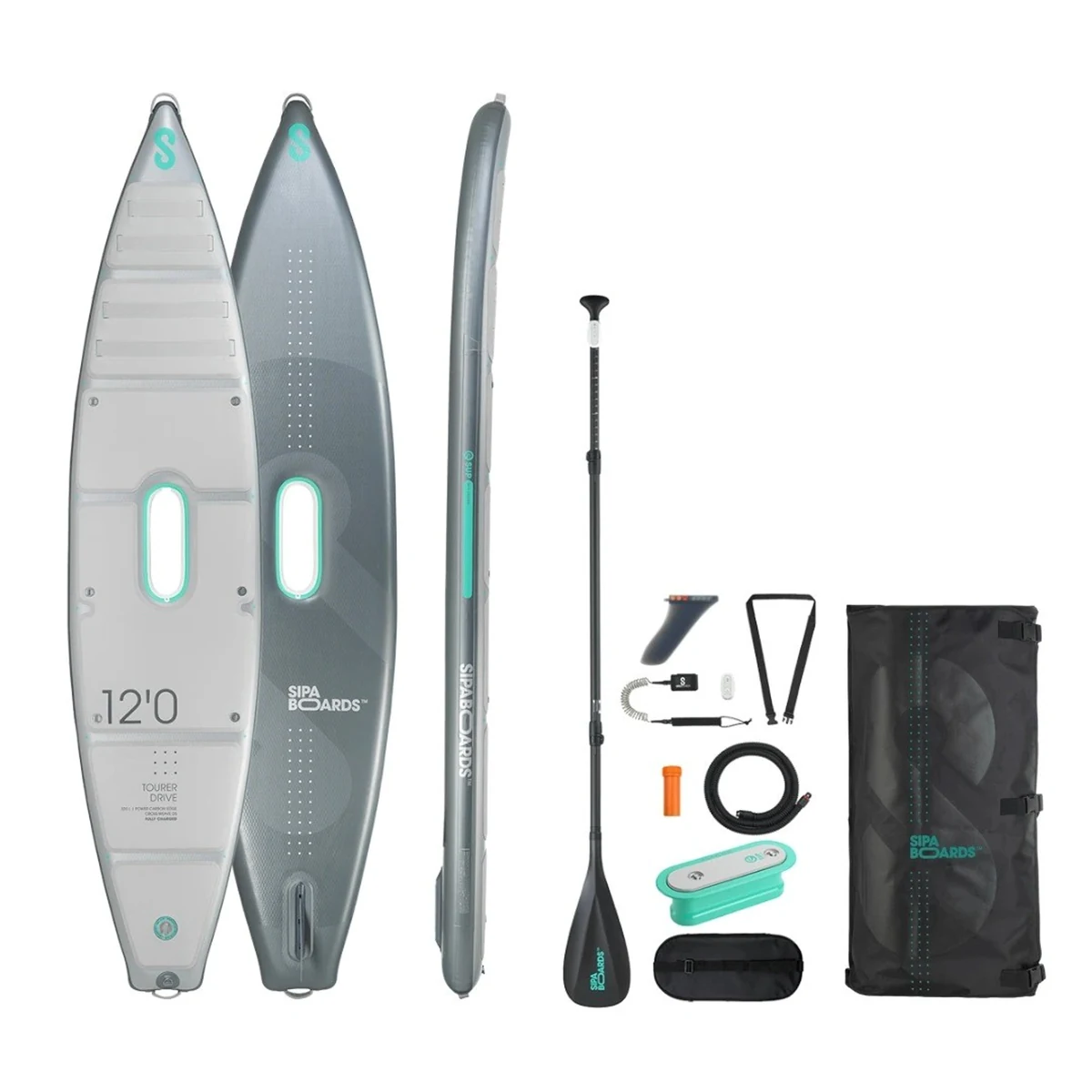 e-SUP Sipaboards Tourer Silver Electric 365x82x15cm