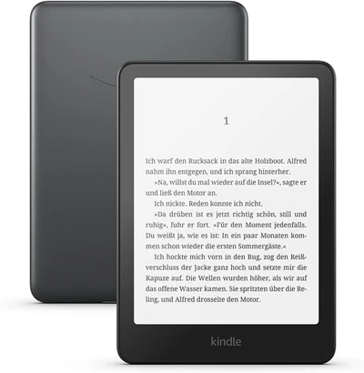 Czytnik e-booków Kindle Paperwhite 12. generacji - 2024, 7" ekran bez odblasków, 32GB, Wi-Fi, ładowanie bezprzewodowe, wersja bez reklam, kolor malinowy