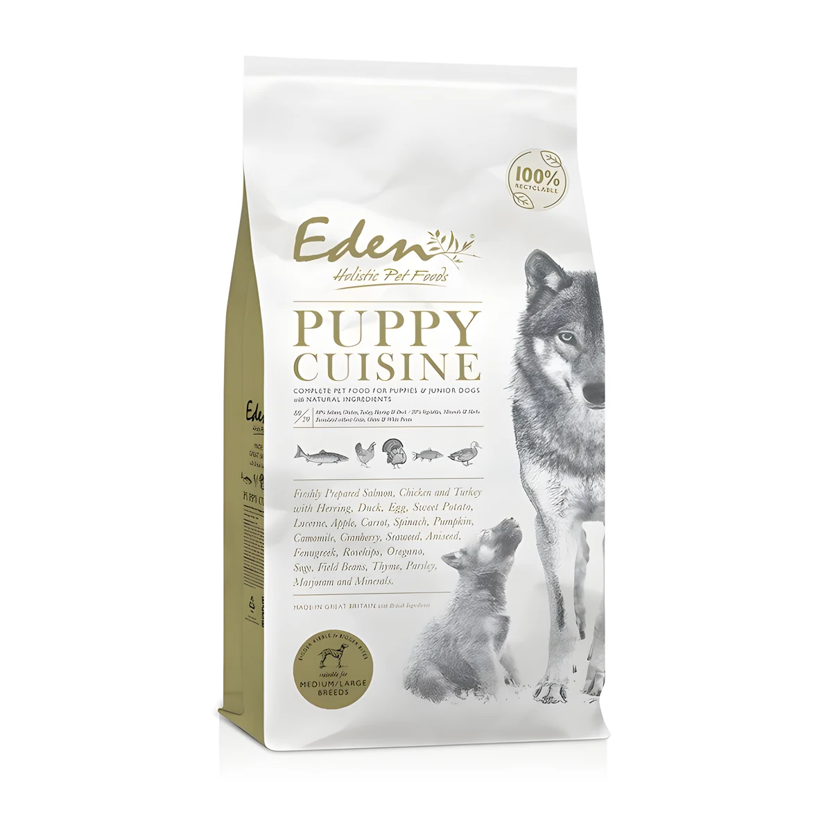 Eden Cuisine Rasy Średnie i Duże 2kg Szczenięt