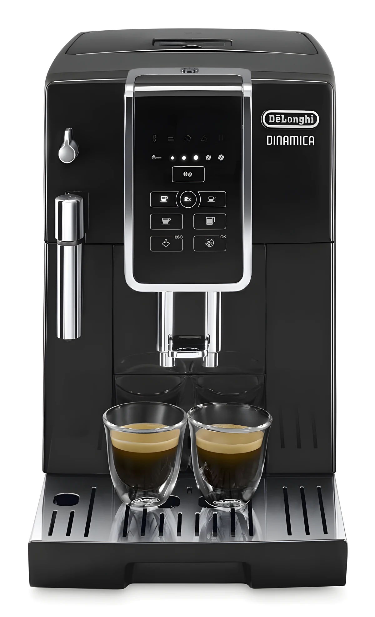 Ekspres ciśnieniowy automatyczny DeLonghi Dinamica ECAM 350.15.B (1450W, czarny)